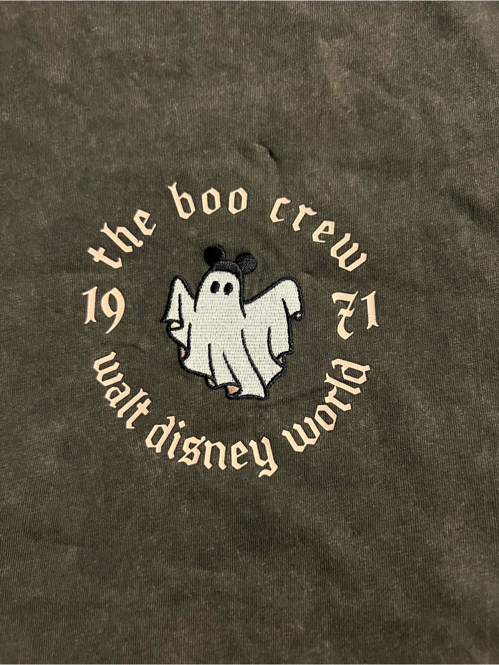 NWT 2026 Halloween 'The Boo Crew'  & Mouse-Eared Ghost Graphic Tee, Adult 1X